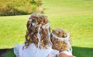 Little Ladies with their Hair on display
